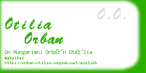 otilia orban business card